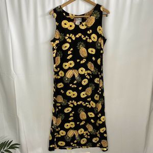 Vintage The Hawaiian Original Pineapple Maxi Dress